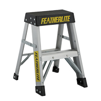 Industrial Extra Heavy-Duty Step Stool/Ladders, 2', Aluminum, 300 lbs. Capacity, Type 1A Fastek