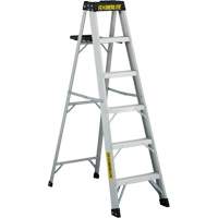 3400 Series Industrial Extra Heavy-Duty Step Ladder, 6', Aluminum, 300 lbs. Capacity, Type 1A Fastek