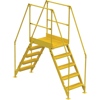 Crossover Ladder, 79 1/2" Overall Span, 50" H x 24" D, 24" Step Width Fastek