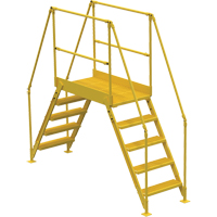 Crossover Ladder, 103-1/2" Overall Span, 50" H x 48" D, 24" Step Width Fastek