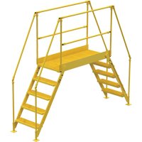 Crossover Ladder, 115-1/2" Overall Span, 50" H x 60" D, 24" Step Width Fastek