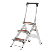 Safety Stepladder with Bar & Tray, 2.2', Aluminum, 300 lbs. Capacity, Type 1A VD432 | Fastek