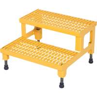 Adjustable Step-Mate Stand, 2 Step(s), 23-13/16" W x 22-7/8" L x 15-1/4" H, 500 lbs. Capacity Fastek