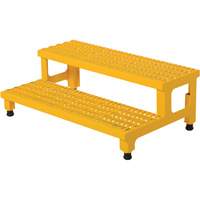 Adjustable Step-Mate Stand, 2 Step(s), 36-3/16" W x 22-7/8" L x 15-1/4" H, 500 lbs. Capacity VD447 | Fastek