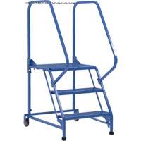 Maintenance Ladder, 3 Steps, 23-9/16" Step Width, 30" Platform Height, Steel Fastek