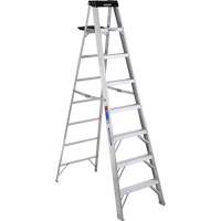 Step Ladder with Pail Shelf, 8', Aluminum, 300 lbs. Capacity, Type 1A VD561 | Fastek