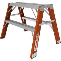 Buildman™ Step-up Workbench, 2' H x 33.5" W x 25.75" D, 300 lbs. Capacity, Fibreglass VD699 | Fastek