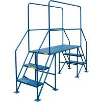 Crossover Ladder, 35-1/2" Overall Span, 31-1/2" H x 22" D, 22" Step Width Fastek