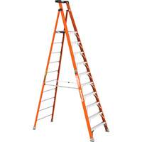 Safespace Platform Step Ladder, 10', 300 lbs. Cap. Fastek
