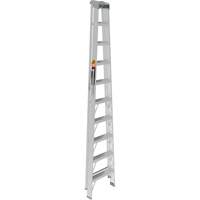 Step Ladder, 10', Aluminum, 225 lbs. Capacity, Type 2 Fastek