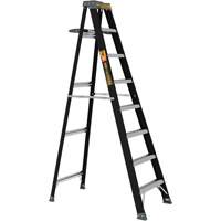 Step Ladder with Paint Tray, 8', Fibreglass, 250 lbs. Capacity, Type 1 Fastek