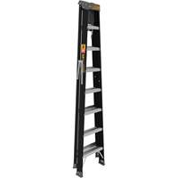 Step Ladder with Paint Tray, 8', Fibreglass, 250 lbs. Capacity, Type 1 Fastek