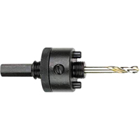 Hole Saw Arbor &amp Pilot Drills, 1-1/4" and Larger, 7/16" Shank Fastek