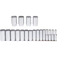 Socket Set, 19 Pcs, 1/2" Drive Size, Deep Fastek