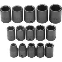 Socket Set, Impact, 1/2" Drive, 6 Points Fastek