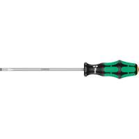 Slotted Screwdriver, 1/4" Tip, Round, 9-3/4" L, Plastic Handle Fastek