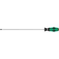 Slotted Screwdriver, 1/4" Tip, Round, 15-3/4" L, Plastic Handle Fastek