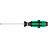 Slotted Screwdriver, 1/8" Tip, Round, 6-5/16" L, Plastic Handle Fastek