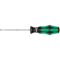 Slotted Screwdriver, 4 mm Tip, Round, 7-25/32" L, Plastic Handle Fastek