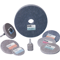 Standard Abrasives 500 Series Soft Density Unitized Wheels, 3" x 1/4", 1/4" Arbor, Medium Grit, Aluminum Oxide Fastek