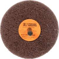 Standard Abrasives Buff & Blend Wheel, 3" Dia. x 1" W, 1/4" Arbor, Aluminum Oxide Fastek