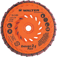Enduro-Flex 2-in-1 Flap Disc, 4-1/2" x 5/8"-11, 80 Grit, Ceramic Fastek