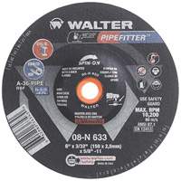 PIPEFITTER Grinding Wheel, 6" x 3/32", Aluminum Oxide, Type 27 Fastek