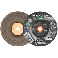 FLEXCUT MILL SCALE Grinding Wheel, 5", 36 Grit, Aluminum Oxide, 5/8"-11, 12200 RPM, Type 29 Fastek