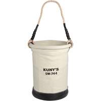 Heavy-Duty Buckets, 11" L x 11" W x 16" H, Canvas, Beige Fastek