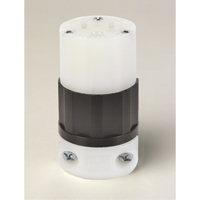 Grounding Straight Blade Connector, 5-15R, Nylon Fastek