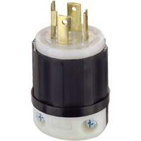 3-Pole 4-Wire Grounding Locking Plug, Nylon, 30 Amps, 125 V/250 V, L14-30P XA896 | Fastek