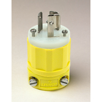 2-Pole 3-Wire Grounding Locking Plug, Nylon, 15 Amps, 250 V, L6-15P XA954 | Fastek