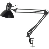 Swing Arm Clamp-On Desk Lamps, 100 W, Incandescent, C-Clamp, Black XA982 | Fastek
