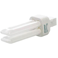 Compact Flourescent Lamp, D (T4), 13 W, 2700 K, GX23-2 Base, 10000 hrs. Fastek