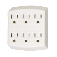 Adaptors, 6 Outlet(s), 15 Amps, 1875 W, 125 Fastek