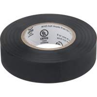 Electrical Tape, 19 mm (3/4") x 18 M (60'), Black, 7 mils XE890 | Fastek