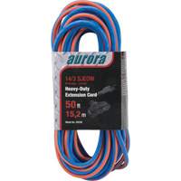 All-Weather TPE-Rubber Extension Cord with Light Indicator, SJEOW, 14/3 AWG, 15 A, 3 Outlet(s), 50' XH236 | Fastek