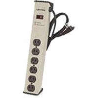 Surge Protector Strip, 6 Outlets, 900 J, 1500 W, 6' Cord Fastek