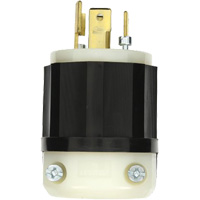Industrial Grade Locking Plug, Nylon, 30 Amps, 347 V/600 V, L20-30P XH542 | Fastek
