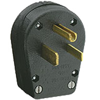 Dual Power Plug, Thermoplastic, 30 A/50 A, 250 V Fastek