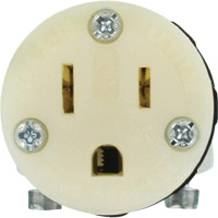 Hospital Grade Extension Plug Connector, 5-15R, Nylon XI198 | Fastek