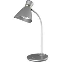 Desk Lamp, 6 W, LED, 16" Neck, Silver XI493 | Fastek