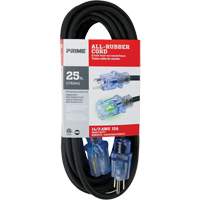 All-Rubber™ Outdoor Extension Cord, SJOOW, 14/3 AWG, 15 A, 25' XI524 | Fastek