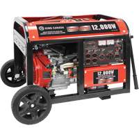 Electric Start Gas Generator with Wheel Kit, 12000 W Surge, 9000 W Rated, 120 V/240 V, 31 L Tank Fastek