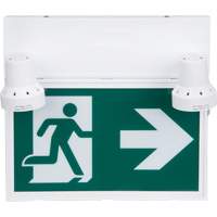 Running Man Sign with Security Lights, LED, Battery Operated/Hardwired, 12-1/10" L x 11" W, Pictogram XI790 | Fastek