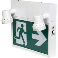 Running Man Sign with Security Lights, LED, Battery Operated/Hardwired, 12-1/10" L x 11" W, Pictogram XI790 | Fastek