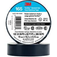 Temflex™ General Use Vinyl Electrical Tape 165, 19 mm (3/4") x 18 M (60'), Black, 6 mils XI861 | Fastek