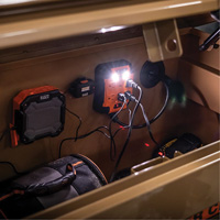 Powerbox 1 Magnetic Power Strip, 4 Outlet(s), 5', 120 V Fastek