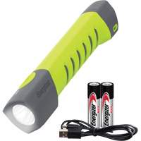 Small Pro Series Hybrid Handheld Flashlight, LED, 500 Lumens, Rechargeable/AA Batteries Fastek