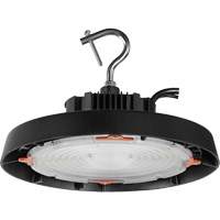 UFO High Bay Light, LED, 120 - 347 V, 100 W, 7.3" H x 11" W Fastek